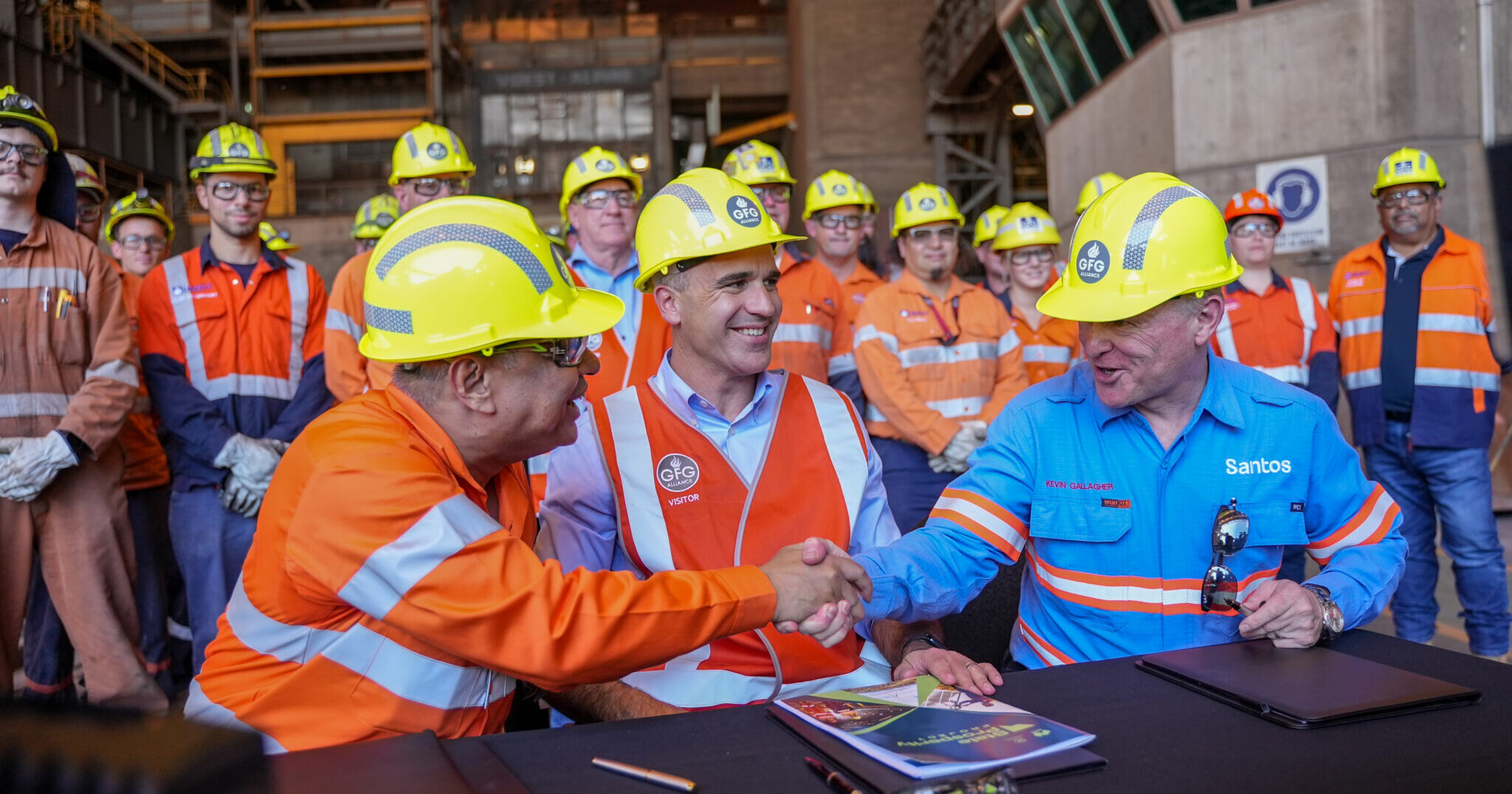 Santos signs MOU to support green steel transformation of Whyalla